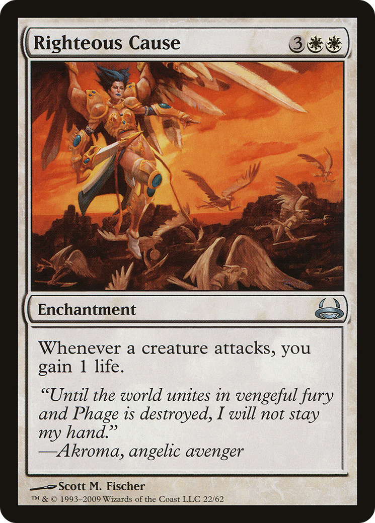 Righteous Cause (DDC-022) [Misc] Duel Decks: Divine vs. Demonic MTG Single Wizards of the Coast