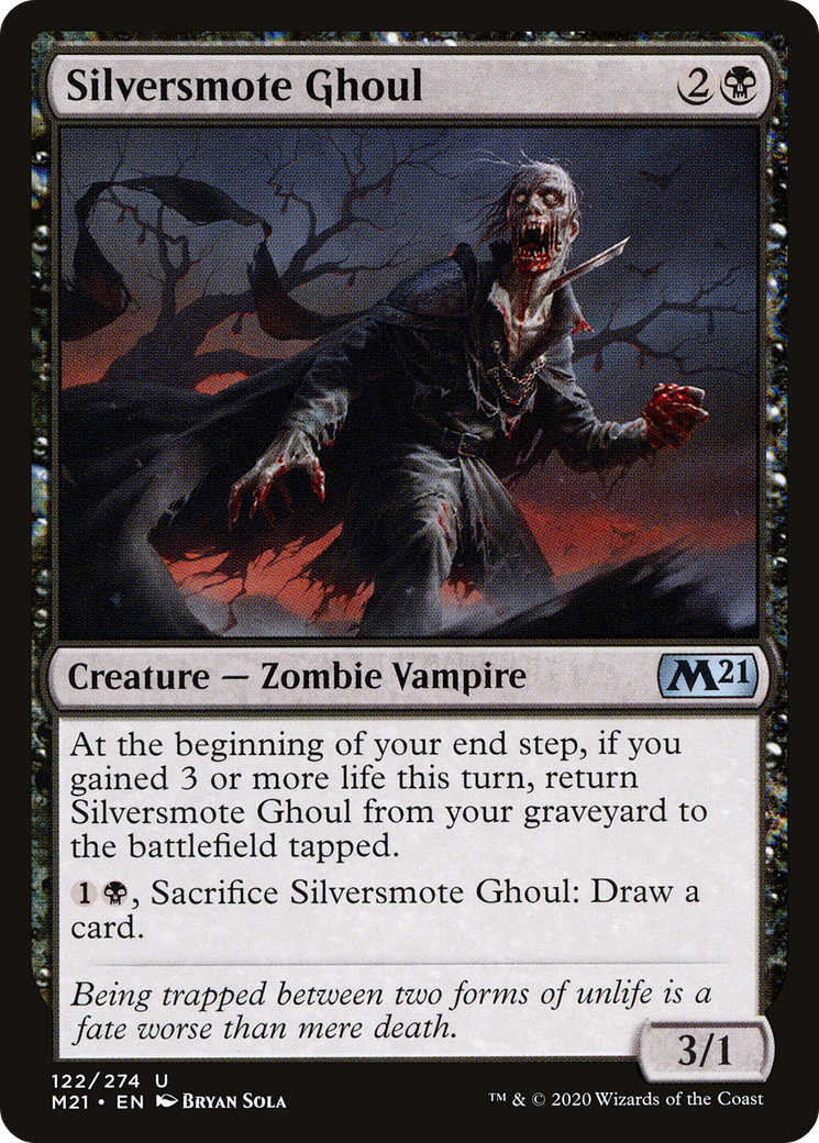 Silversmote Ghoul (M21-122) [Core Set 2021] Foil MTG Single Wizards of the Coast