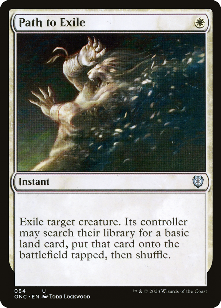 Path to Exile (ONC-084) [Phyrexia: All Will Be One Commander] MTG Single Wizards of the Coast