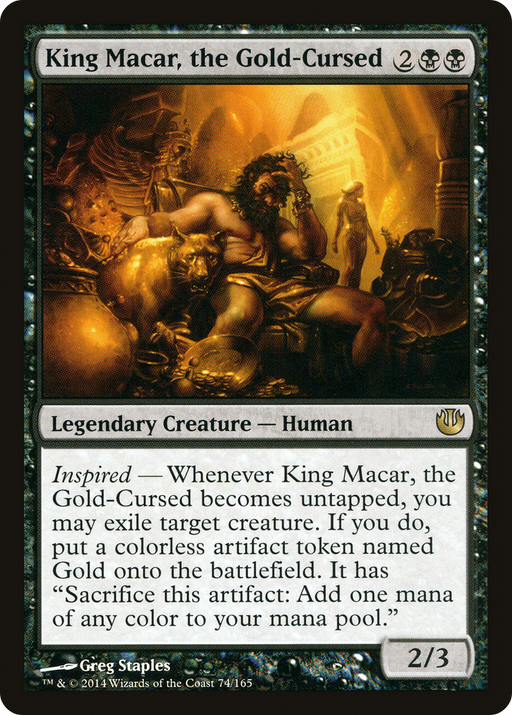 King Macar, the Gold-Cursed (JOU-074) [Journey into Nyx] Foil MTG Single Wizards of the Coast