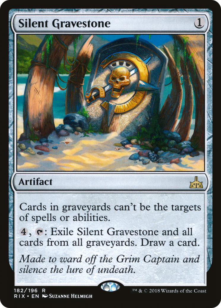 Silent Gravestone (RIX-182) [Rivals of Ixalan] MTG Single Wizards of the Coast