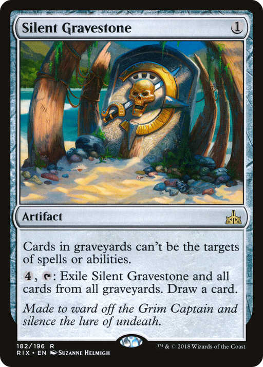 Silent Gravestone (RIX-182) [Rivals of Ixalan] MTG Single Wizards of the Coast