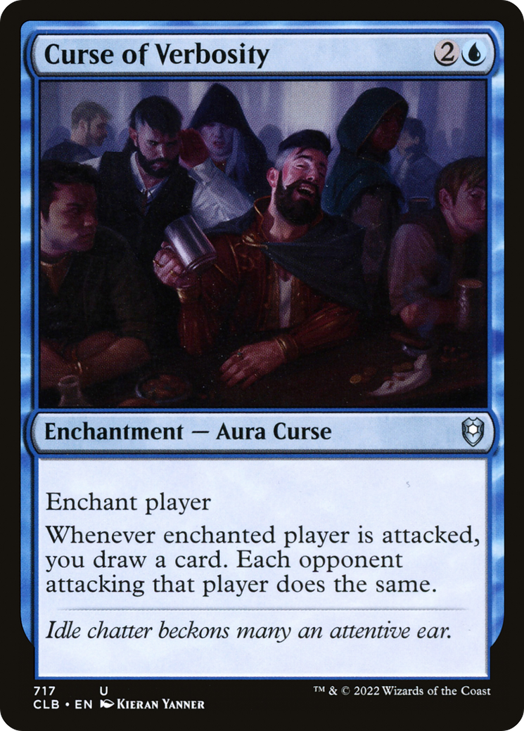 Curse of Verbosity (CLB-717) [Commander Legends: Battle for Baldur's Gate] MTG Single Wizards of the Coast
