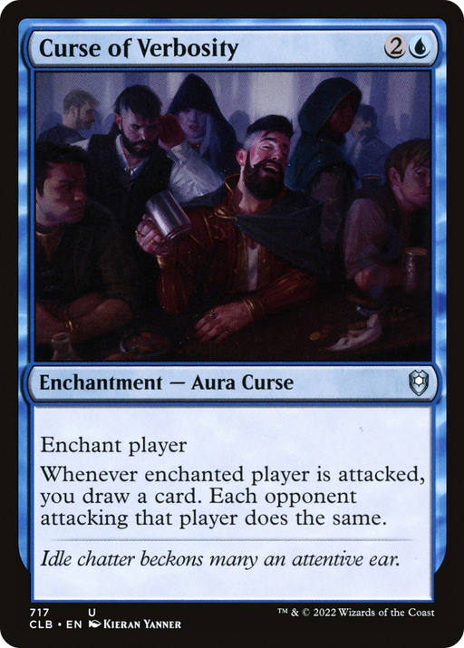 Curse of Verbosity (CLB-717) [Commander Legends: Battle for Baldur's Gate] MTG Single Wizards of the Coast