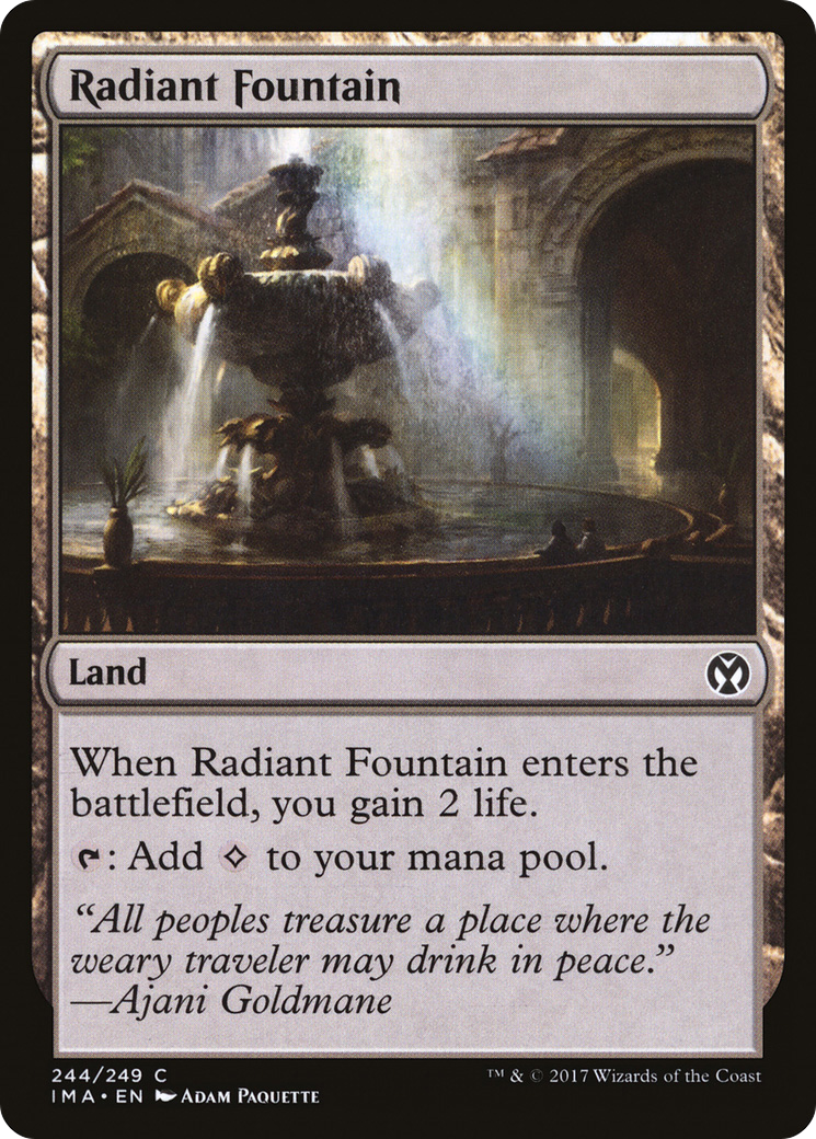 Radiant Fountain (IMA-244) [Iconic Masters] Foil MTG Single Wizards of the Coast