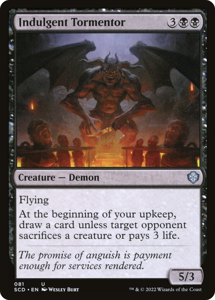 Indulgent Tormentor (SCD-081) [Starter Commander Decks] MTG Single Wizards of the Coast