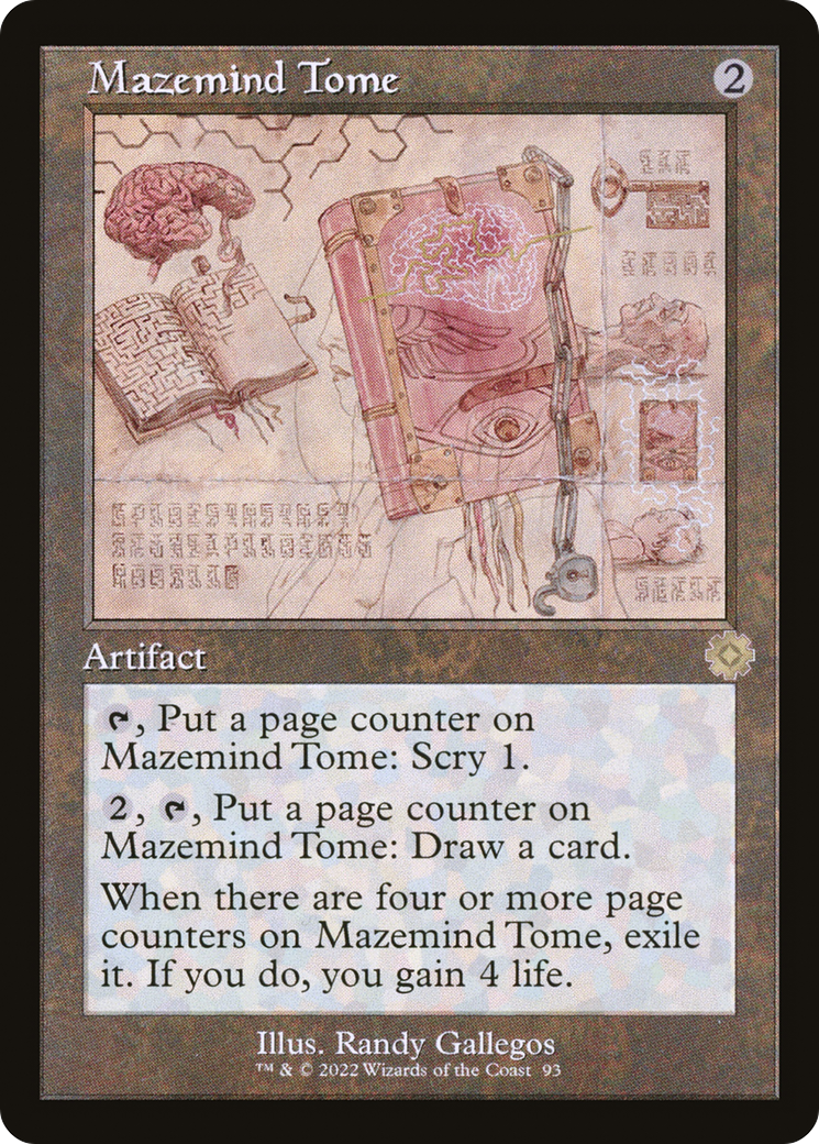 Mazemind Tome (BRR-093) [The Brothers' War Retro Artifacts] Foil MTG Single Wizards of the Coast