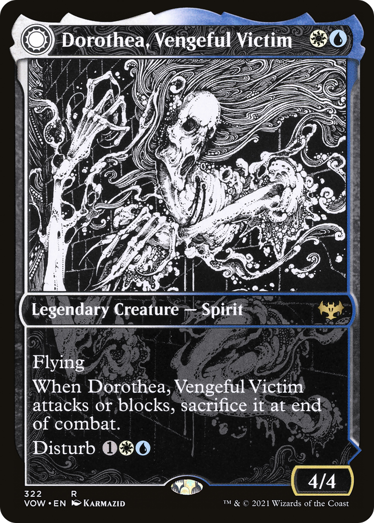 Dorothea, Vengeful Victim // Dorothea's Retribution (VOW-322) [Innistrad: Crimson Vow] (Showcase) Foil MTG Single Wizards of the Coast