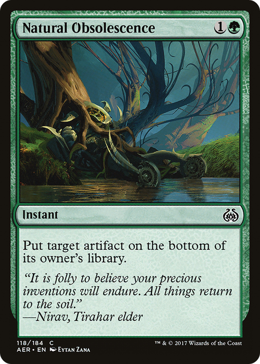 Natural Obsolescence (AER-118) [Aether Revolt] MTG Single Wizards of the Coast