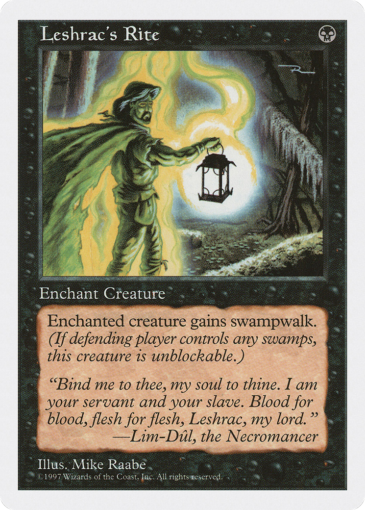 Leshrac's Rite (5ED-173) [Fifth Edition] MTG Single Wizards of the Coast