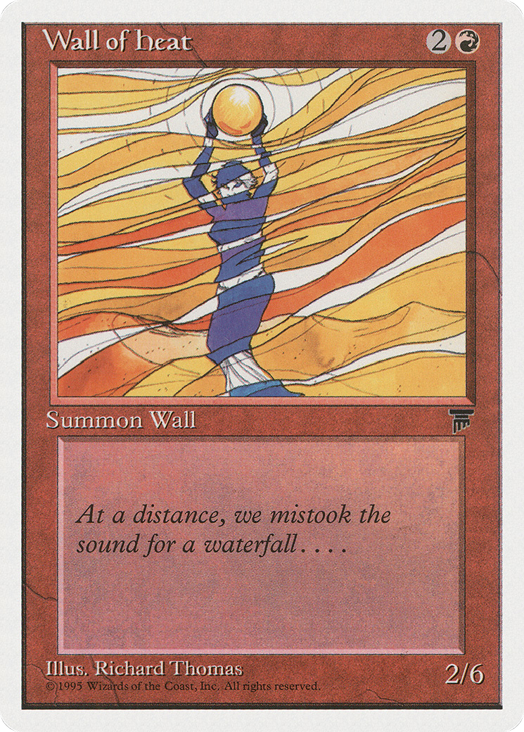 Wall of Heat (CHR-055) [Chronicles] MTG Single Wizards of the Coast