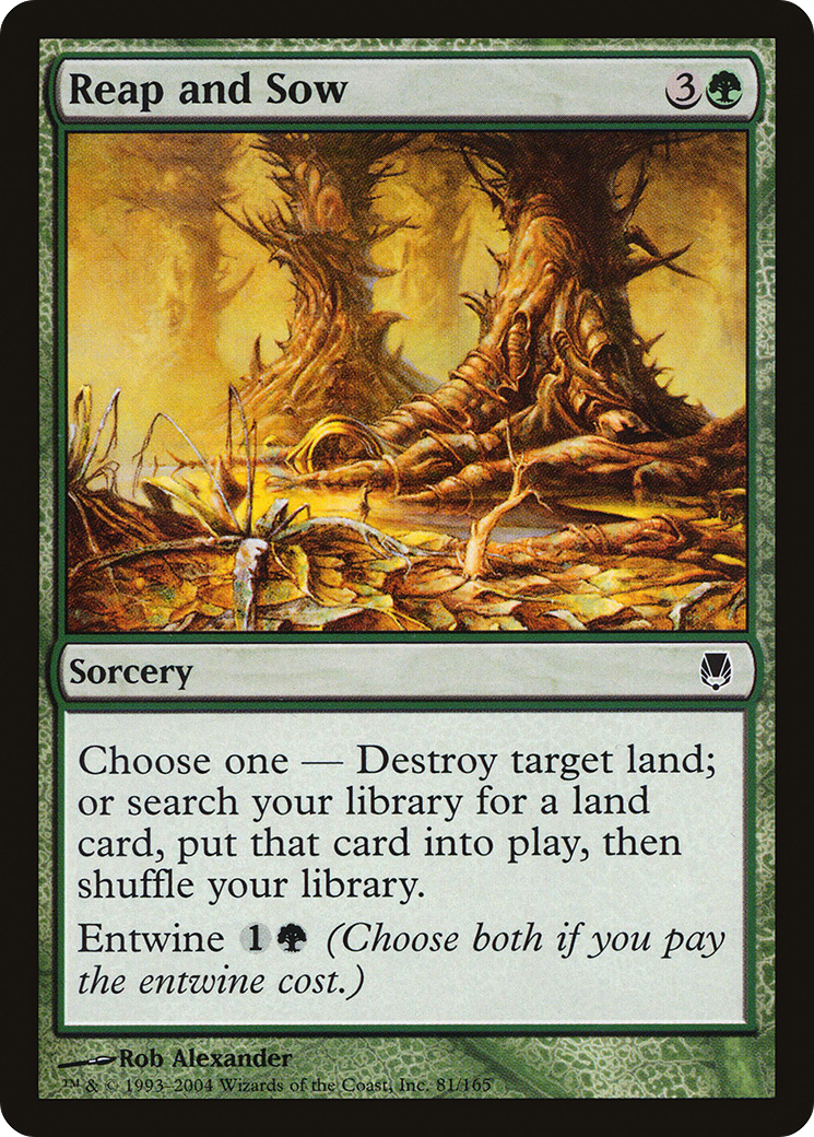 Reap and Sow (DST-081) [Darksteel] MTG Single Wizards of the Coast