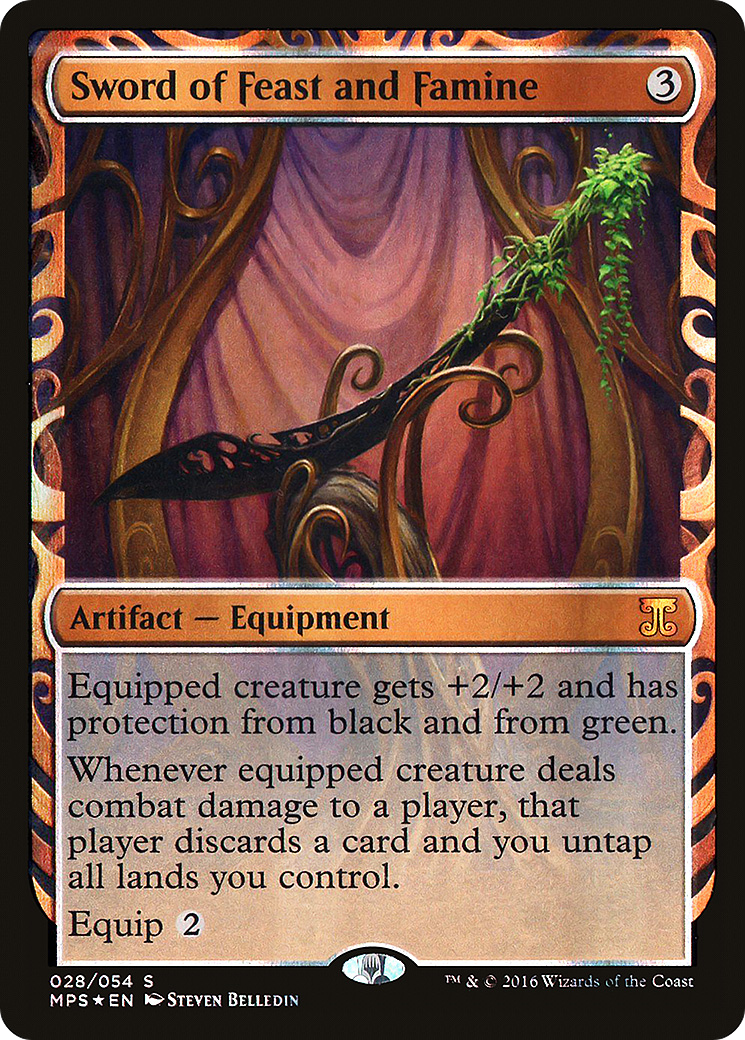 Sword of Feast and Famine (MPS-028) [Kaladesh Inventions] Foil MTG Single Wizards of the Coast