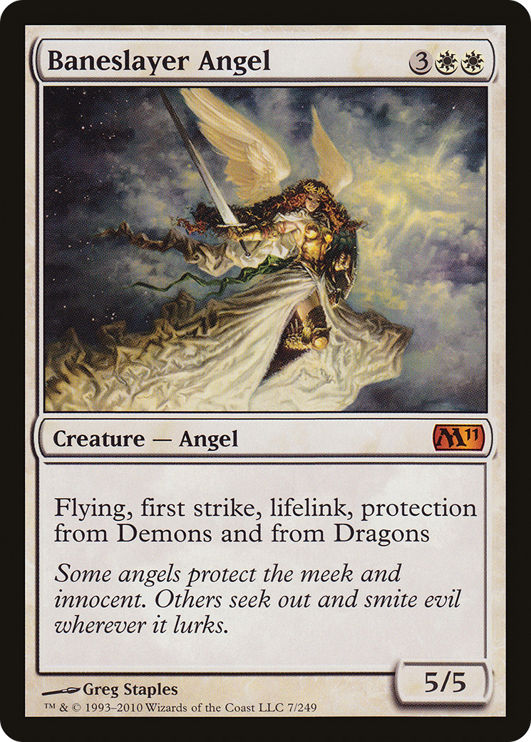 Baneslayer Angel (M11-007) [Magic 2011] Foil MTG Single Wizards of the Coast