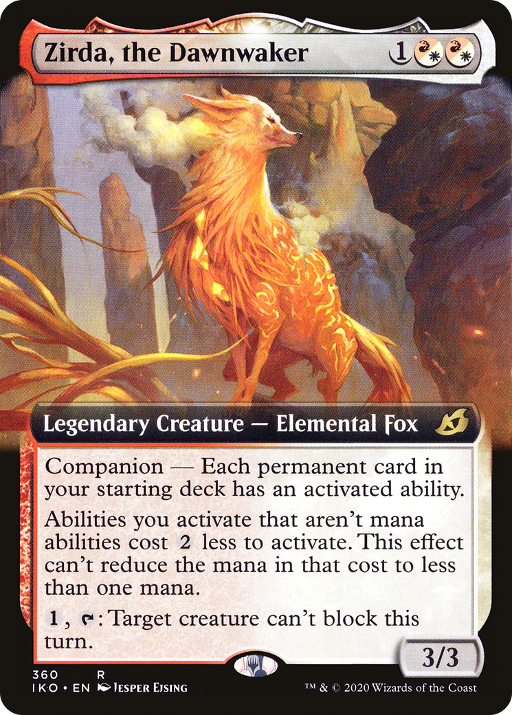 Zirda, the Dawnwaker (IKO-360) [Ikoria: Lair of Behemoths] (Extended Art) MTG Single Wizards of the Coast