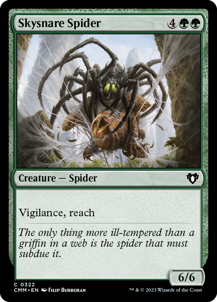 Skysnare Spider (CMM-322) [Commander Masters] Foil MTG Single Wizards of the Coast