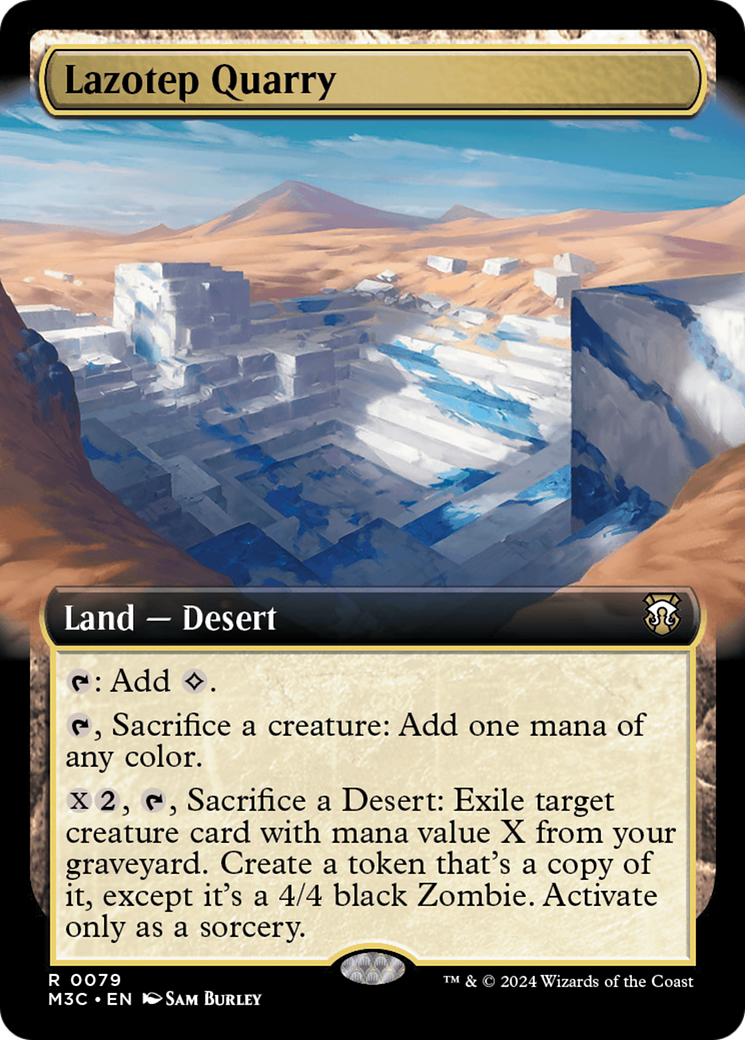 Lazotep Quarry (M3C-079) [Modern Horizons 3 Commander] (Extended Art) MTG Single Wizards of the Coast