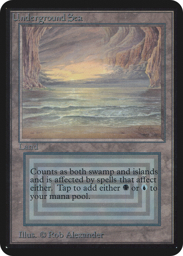 Underground Sea (LEA-285) [Oldschool] Limited Edition Alpha MTG Single Wizards of the Coast