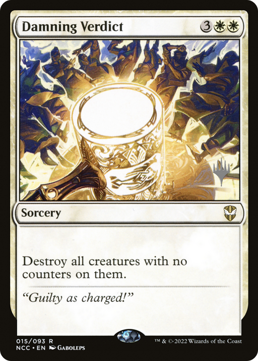 Damning Verdict (PPSNC-015) [New Capenna Commander Promos] Foil MTG Single Wizards of the Coast
