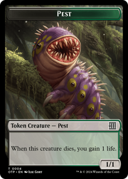 Treasure // Pest Double-Sided Token [Tokens] Outlaws of Thunder Junction Tokens MTG Single Magic: The Gathering