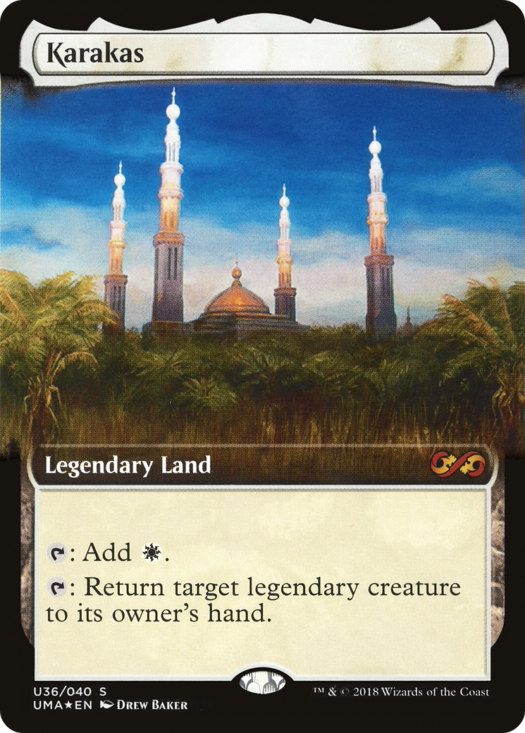 Karakas (UMA:BT-U36) [Ultimate Box Topper] (Extended Art) Foil MTG Single Wizards of the Coast