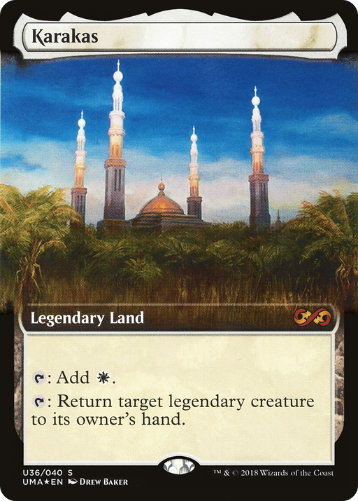 Karakas (UMA:BT-U36) [Ultimate Box Topper] (Extended Art) Foil MTG Single Wizards of the Coast