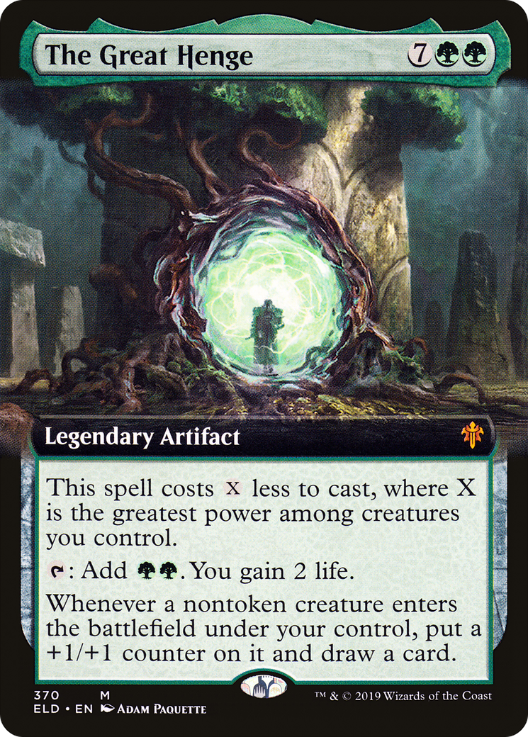 The Great Henge (ELD-370) [Throne of Eldraine] (Extended Art) MTG Single Wizards of the Coast