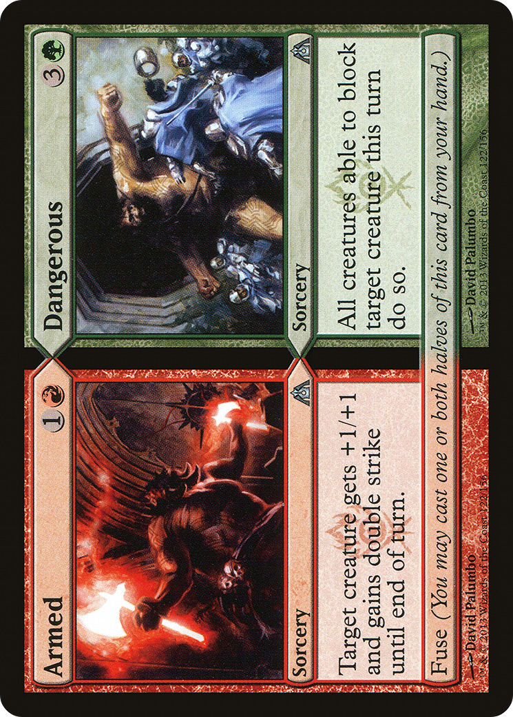 Armed // Dangerous (DGM-122) [Dragon's Maze] Foil MTG Single Wizards of the Coast
