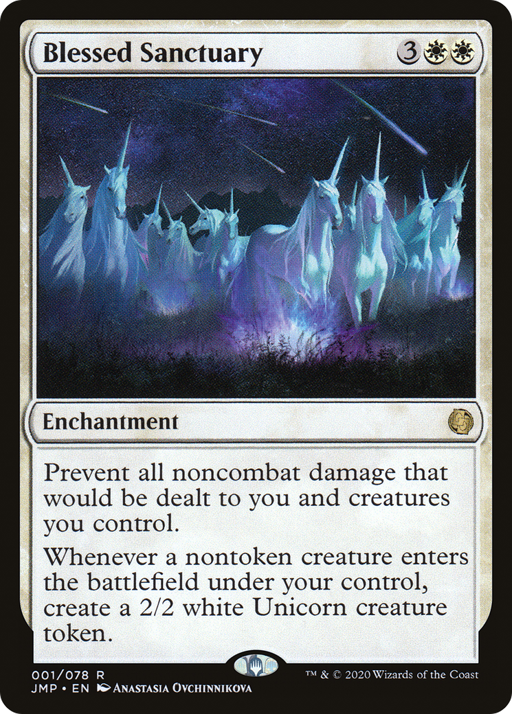 Blessed Sanctuary (JMP-001) [Jumpstart] MTG Single Wizards of the Coast