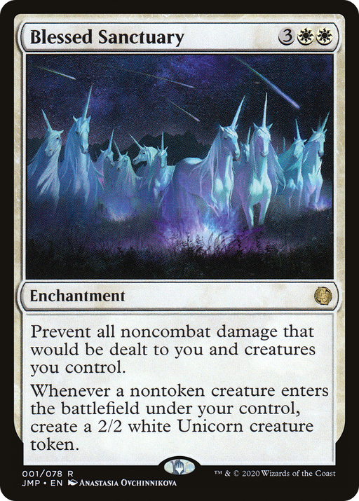 Blessed Sanctuary (JMP-001) [Jumpstart] MTG Single Wizards of the Coast