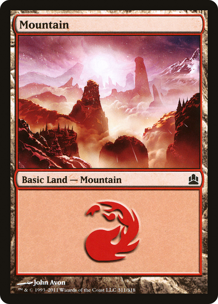 Mountain (CMD-311) [Commander 2011] MTG Single Wizards of the Coast