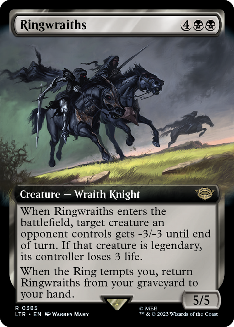 Ringwraiths (LTR-385) [The Lord of the Rings: Tales of Middle-earth] (Extended Art) MTG Single Wizards of the Coast