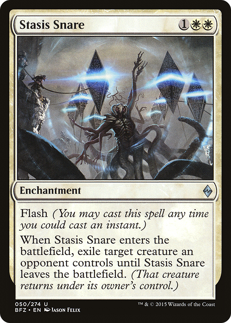 Stasis Snare (BFZ-050) [Battle for Zendikar] MTG Single Wizards of the Coast