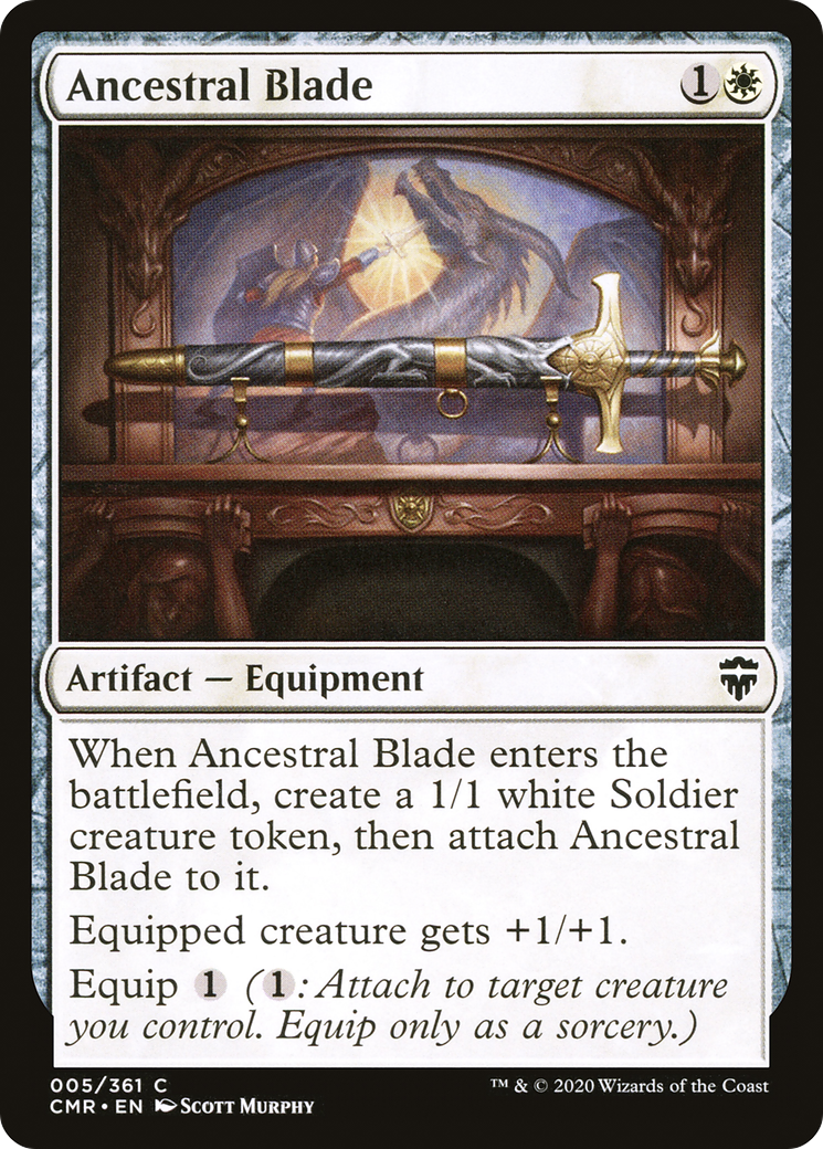 Ancestral Blade (CMR-005) [Commander Legends] MTG Single Wizards of the Coast