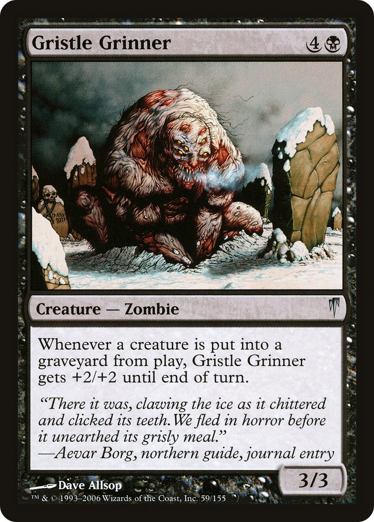 Gristle Grinner (CSP-059) [Coldsnap] Foil MTG Single Wizards of the Coast