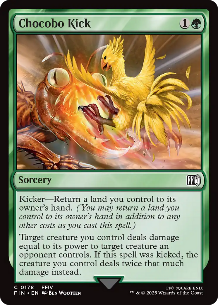 Chocobo Kick (FIN-178) [FINAL FANTASY] Foil MTG Single Wizards of the Coast