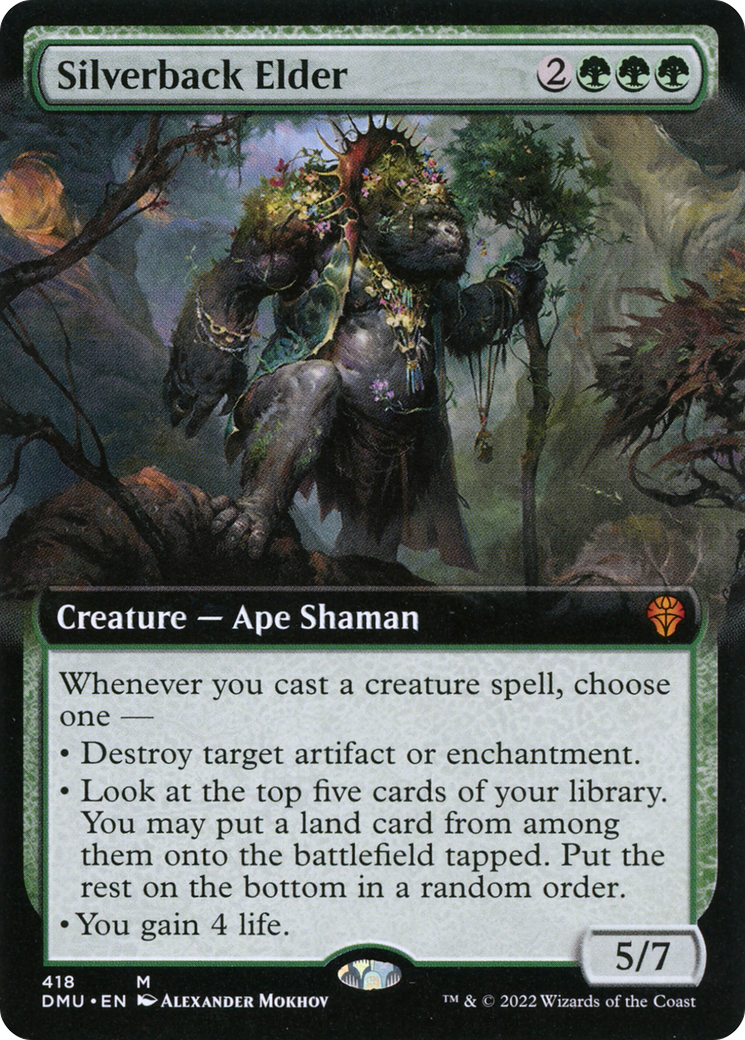 Silverback Elder (DMU-418) [Dominaria United] (Extended Art) Foil MTG Single Wizards of the Coast