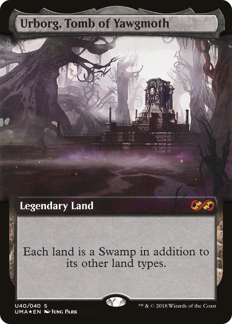 Urborg, Tomb of Yawgmoth (UMA:BT-U40) [Ultimate Box Topper] (Extended Art) Foil MTG Single Wizards of the Coast