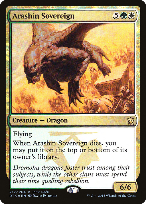 Arashin Sovereign (UMP-212) [Dragons of Tarkir Promos] Foil MTG Single Wizards of the Coast