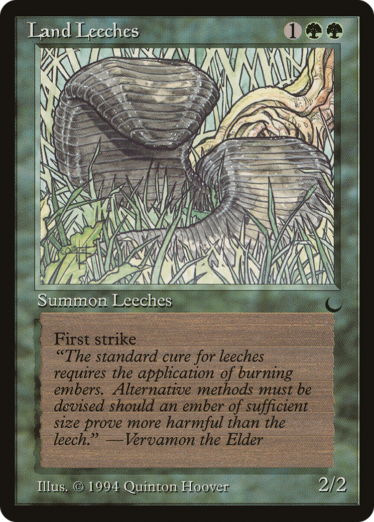 Land Leeches (DRK-079) [Oldschool] The Dark MTG Single Wizards of the Coast