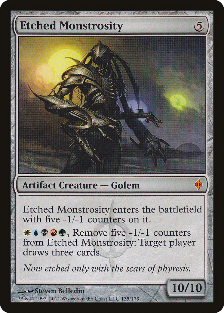Etched Monstrosity (NPH-135) [New Phyrexia] MTG Single Wizards of the Coast