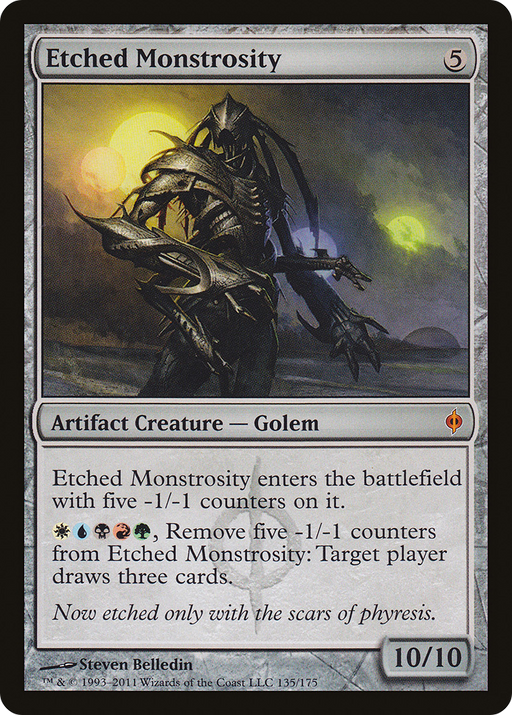 Etched Monstrosity (NPH-135) [New Phyrexia] MTG Single Wizards of the Coast