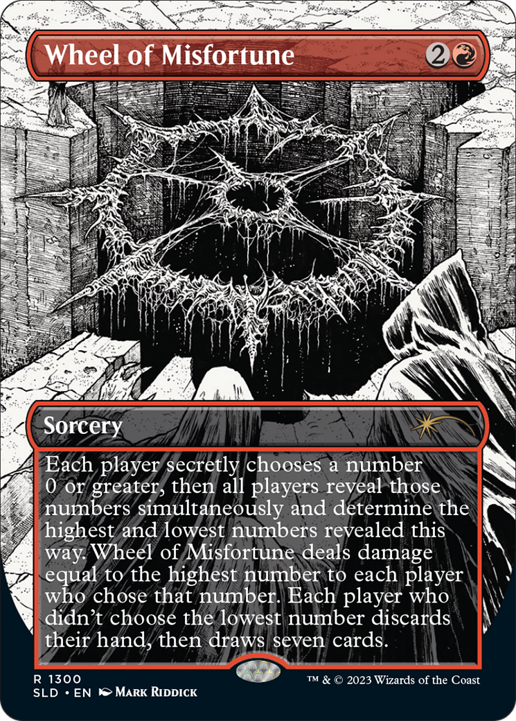 Wheel of Misfortune (1300) (SLD-1300) [Secret Lair] Drop (Borderless) MTG Single Wizards of the Coast