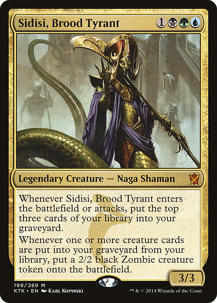 Sidisi, Brood Tyrant (KTK-199) [Khans of Tarkir] MTG Single Wizards of the Coast