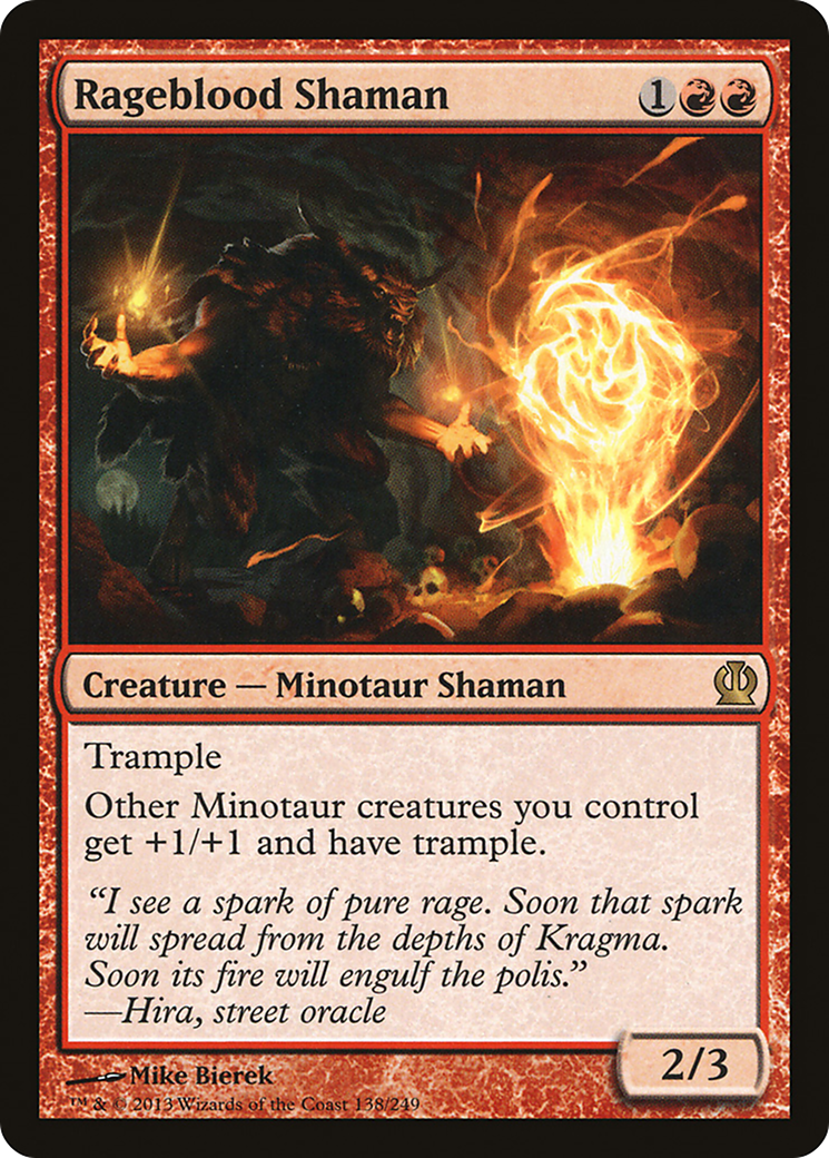 Rageblood Shaman (THS-138) [Theros] MTG Single Wizards of the Coast
