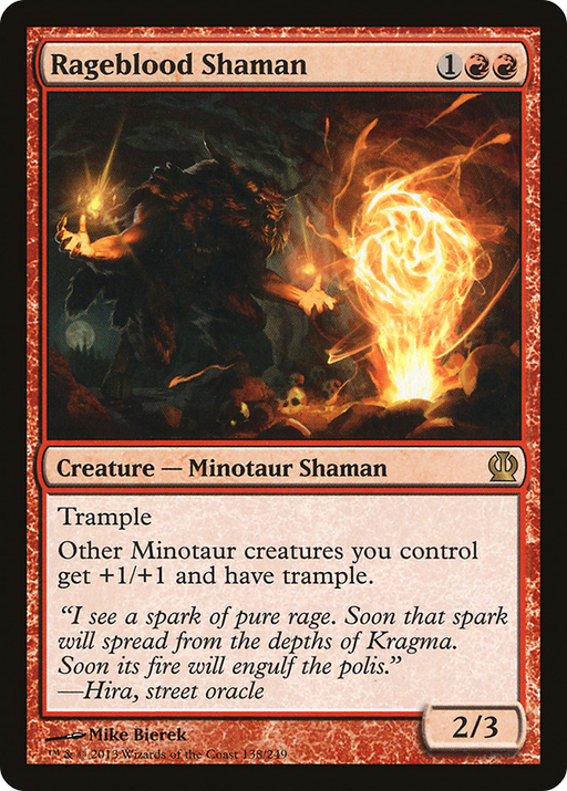 Rageblood Shaman (THS-138) [Theros] MTG Single Wizards of the Coast