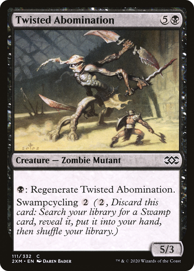 Twisted Abomination (2XM-111) [Double Masters] Foil MTG Single Wizards of the Coast