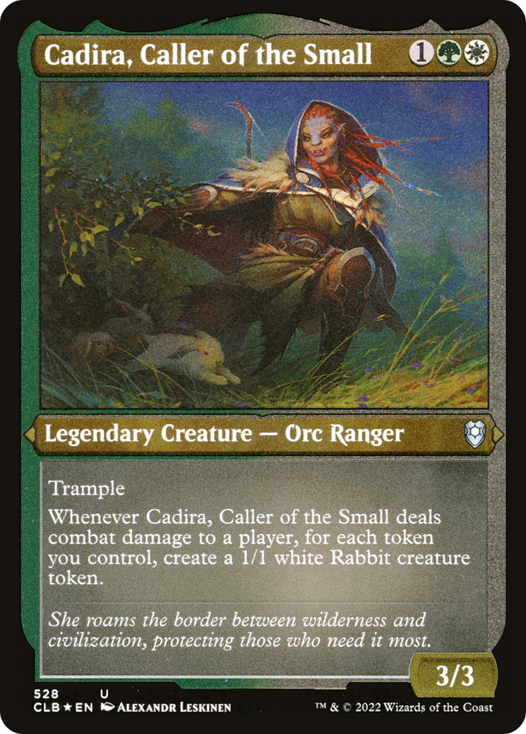 Cadira, Caller of the Small (CLB-528) [Commander Legends: Battle for Baldur's Gate] Etched Foil MTG Single Wizards of the Coast