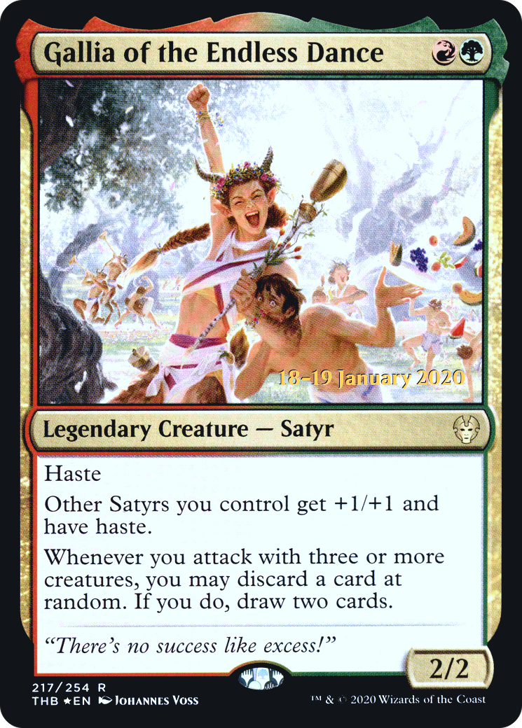 Gallia of the Endless Dance (PRE-217) [Theros Beyond Death Promos] Foil MTG Single Wizards of the Coast