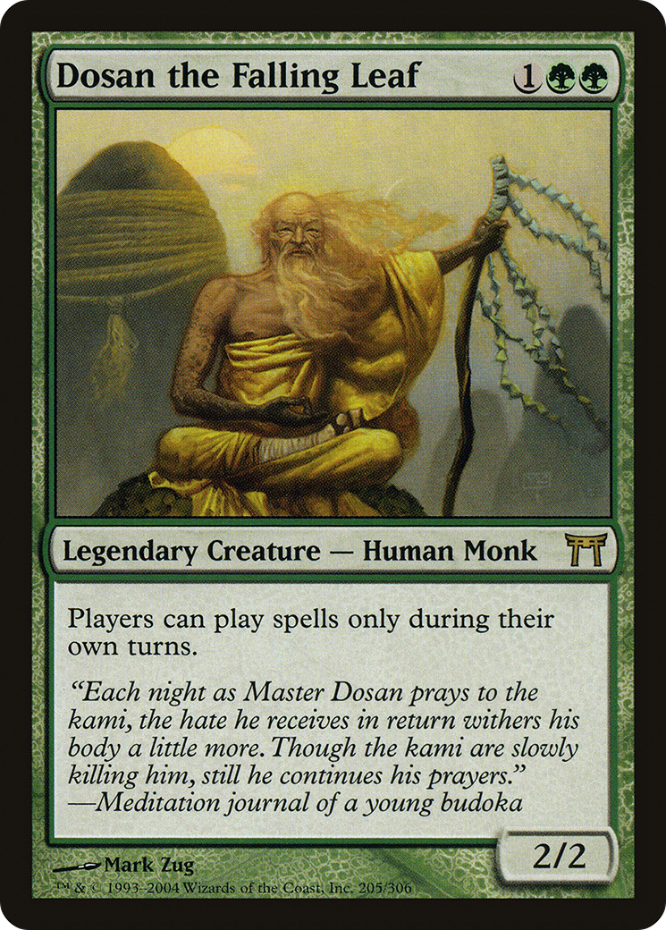Dosan the Falling Leaf (CHK-205) [Champions of Kamigawa] Foil MTG Single Wizards of the Coast